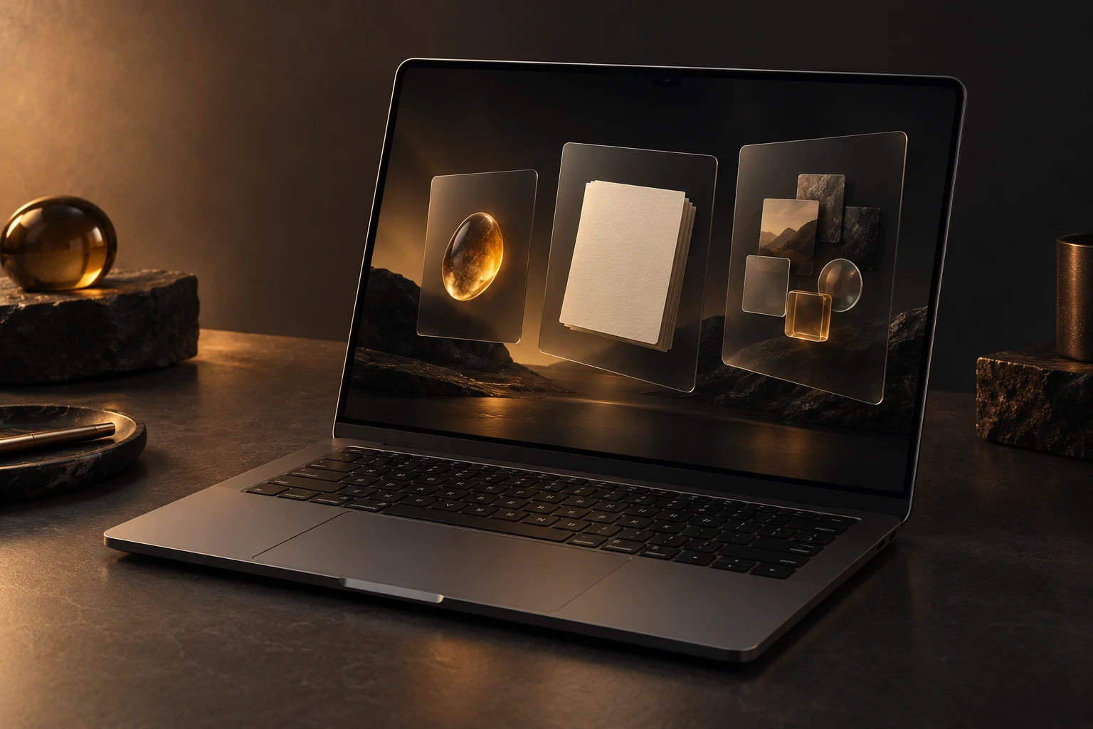 EVO Alpha Mac workspace product concept